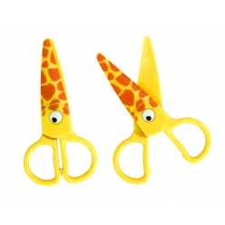 paire de ciseaux sans lame pour enfant girafe