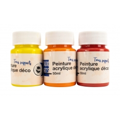 ASSORTIMENT PEINTURE ACRYLIQUE 12 x 12 ml -PEBEO- – Papeterie sarah