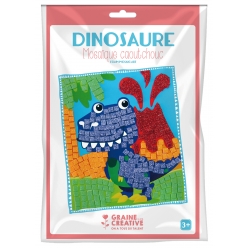 kit mosaique caoutchouc souple dinosaure