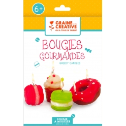 Kit créatif pour enfant Bougies à modeler Gourmandises