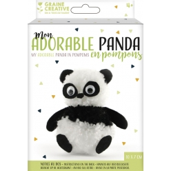 kit pompon activites manuelles panda