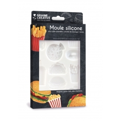 moule en silicone 20x13 cm junk food