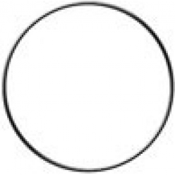 Cercle nu en métal Noir 10 cm