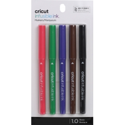 cricut explore et maker 5 stylos pointe moyenne 10 mm infusible ink