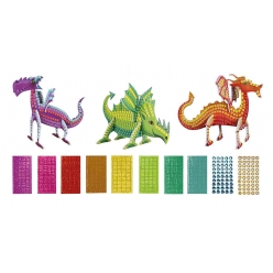 kit creatif enfant mosaique dragon 3d