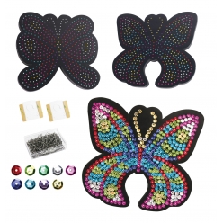 kit creatif enfant sequins papillons