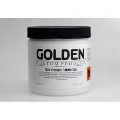 gel tissu silkscreen fabric golden 473 ml