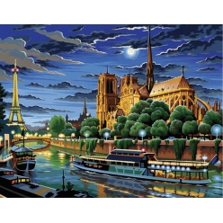 Tableau peinture au numéro Notre-Dame de Paris