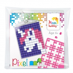 pixel kit creatif porte cle 4x3cm licorne