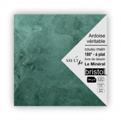 livre de dessin ardoise le mineral papier bristol 20x20cm 308gsm