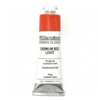 peinture a l huile williamsburg 37ml rouge de cadmium clair s7