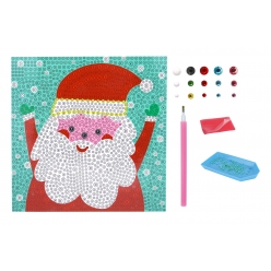 diamond painting strass pere noel 15 cm