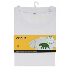 cricut t shirt homme blanc m col rond a customiser