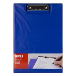 porte bloc en polypro bleu a4