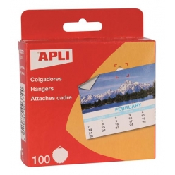 attaches cadre ronde o 30 mm papier gomme 100 pieces