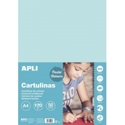 cartons bleu clair a4 170g 50 feuilles