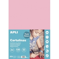 cartons rose a4 170g 50 feuilles