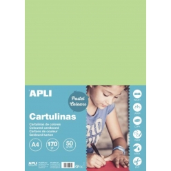 cartons vert clair a4 170g 50 feuilles