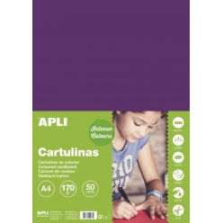 cartons violet a4 170g 50 feuilles