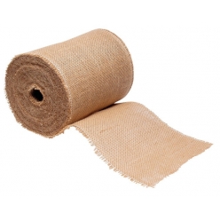 rouleau toile de jute nature 20 cm 25 metres