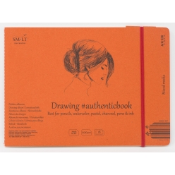 carnet sm lt 245x176cm mixed media 18 feuilles 200 gm