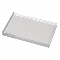 bloc acrylique pour tamponner 5x8 cm epaisseur 8 mm