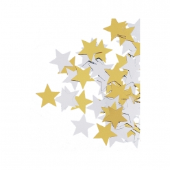 Paillettes en forme d'étoile 17 mm