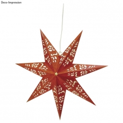 Set de papier étoile à 7 pointes, 60 cm