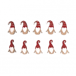 miniaures en bois lutin de noel