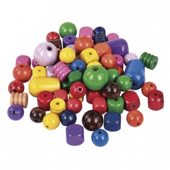 perles en bois multicolores 16 25 mm o 12 kg