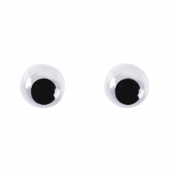 yeux plastiques avec pupille mobile7mmo 10 pces