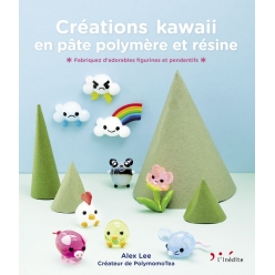livre creations kawaii en pate polymere et resine