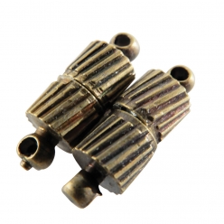 fermoirs magnetiques bronze 5x15mm