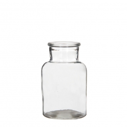 vase medicinal en verre diam 7 cm h10 cm