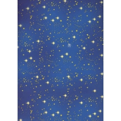 Rouleau de Papier cadeau Bleu Ciel Etoile 1,5 m x 70 cm