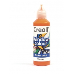 peinture repositionnable pour vitres orange