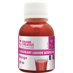 colorant liquide pour bougie 27 ml rouge