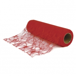 fibre de soie  modern rouge 30 cm rouleau 25 m