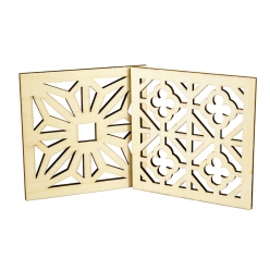 carreaux de bois cisele 9 cm 4 pieces