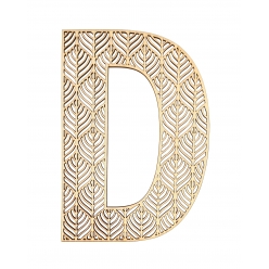lettre d en bois alphabet geant ajoure 24 cm