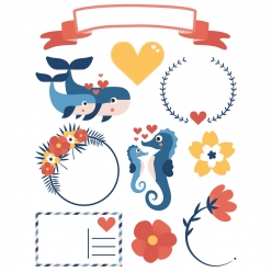 gommettes decalcomanie textile et papier cadeaux 60 pieces