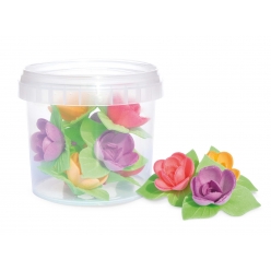 decos azyme 8 mini roses corolles