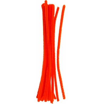 fils chenille cure pipe oranges 30cm 210 pieces