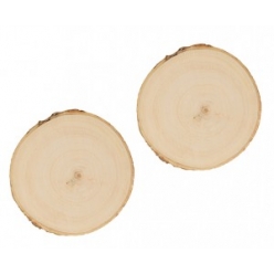 rondelles 6 a 8 cm en bois 2 pieces