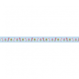 ruban tissu adhesif oiseauxfleurs 15 mm