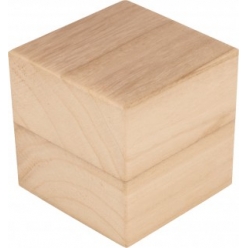 cubes en bois 8x8x8 cm 3 pieces