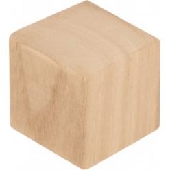 cubes en bois 4x4x4 cm 6 pieces