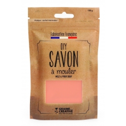 pain de savon 100 g opaque corail