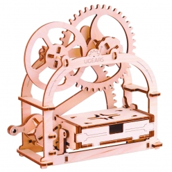 maquette en bois ugears boite mecanique 61 pieces 19 cm