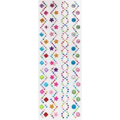 bandes de strass designs assortis 255 x2 cm 4 pieces